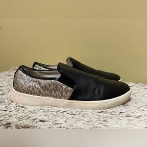 Michael Kors Black Slip-On Shoes